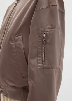 Blouson im Aviator-Stil regular aus recyceltem Shiny-Polyester-Twill