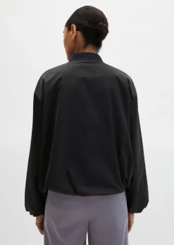 Blouson im Aviator-Stil regular cropped aus recyceltem Polyester