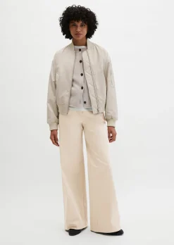 Blouson im Aviator-Stil regular aus recyceltem Shiny-Polyester-Twill