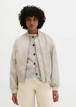 Blouson im Aviator-Stil regular aus recyceltem Shiny-Polyester-Twill