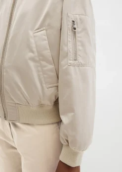 Blouson im Aviator-Stil regular aus recyceltem Shiny-Polyester-Twill