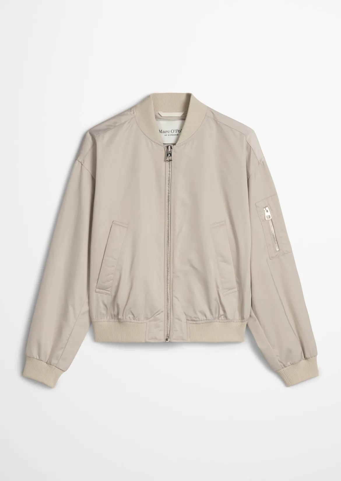 Blouson im Aviator-Stil regular aus recyceltem Shiny-Polyester-Twill