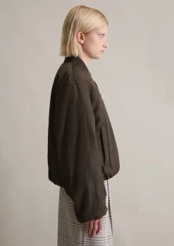 Blouson im Aviator-Stil relaxed cropped aus recyceltem Polyester