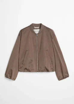 Blouson im Aviator-Stil regular cropped aus recyceltem Polyester