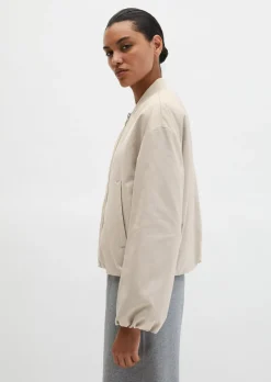 Blouson im Aviator-Stil regular cropped aus recyceltem Polyester