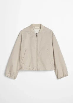 Blouson im Aviator-Stil regular cropped aus recyceltem Polyester