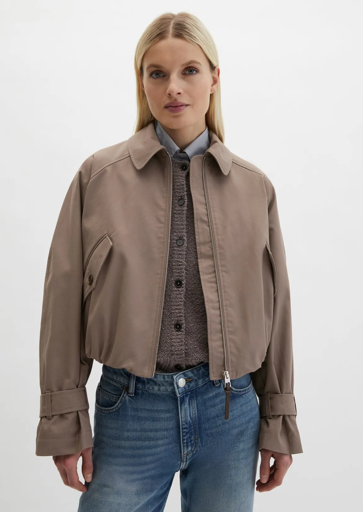 Blouson regular aus Organic Cotton-Lyocell-Mix