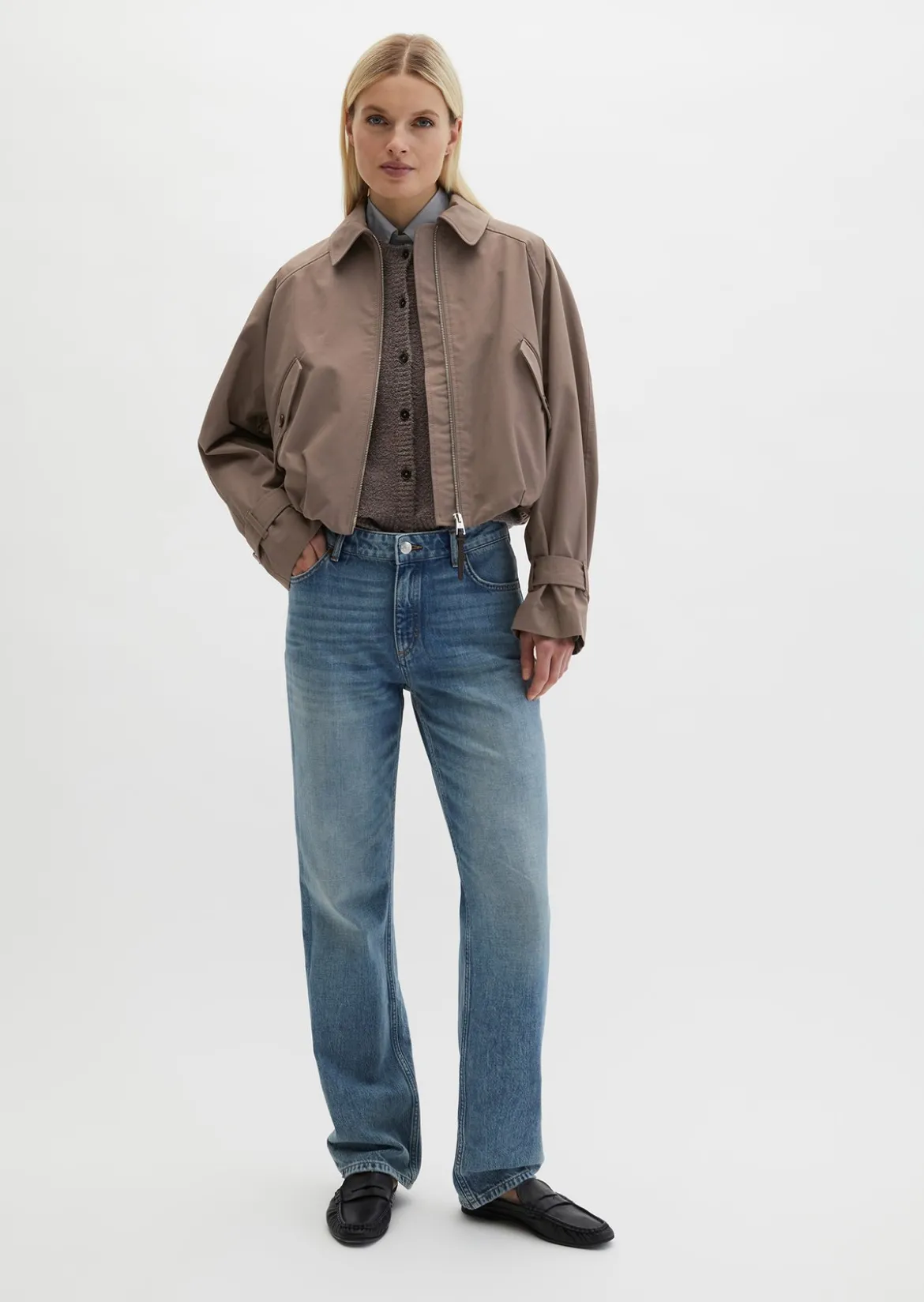 Blouson regular aus Organic Cotton-Lyocell-Mix