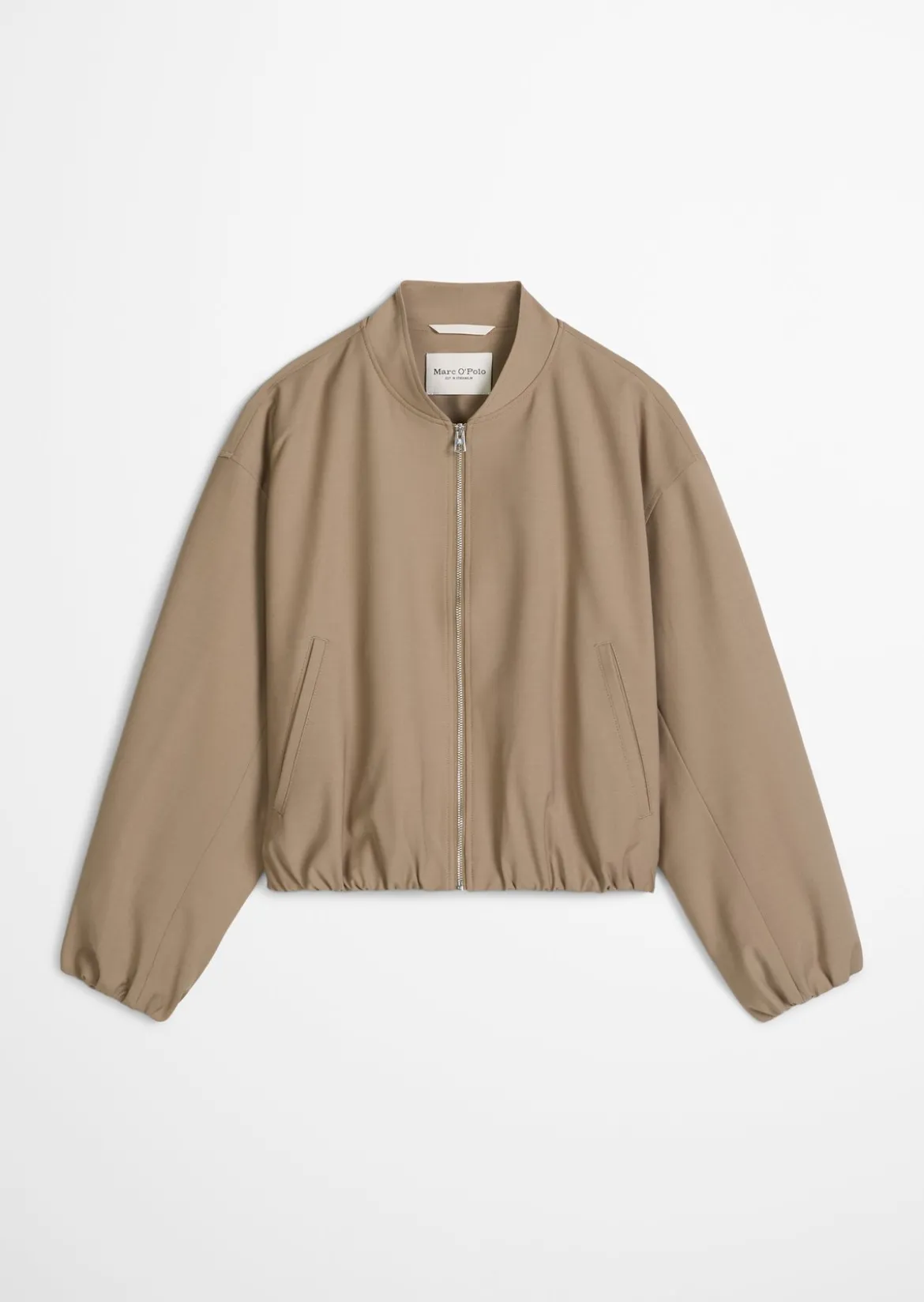 Blouson shaped cropped aus Technical Wool Blend
