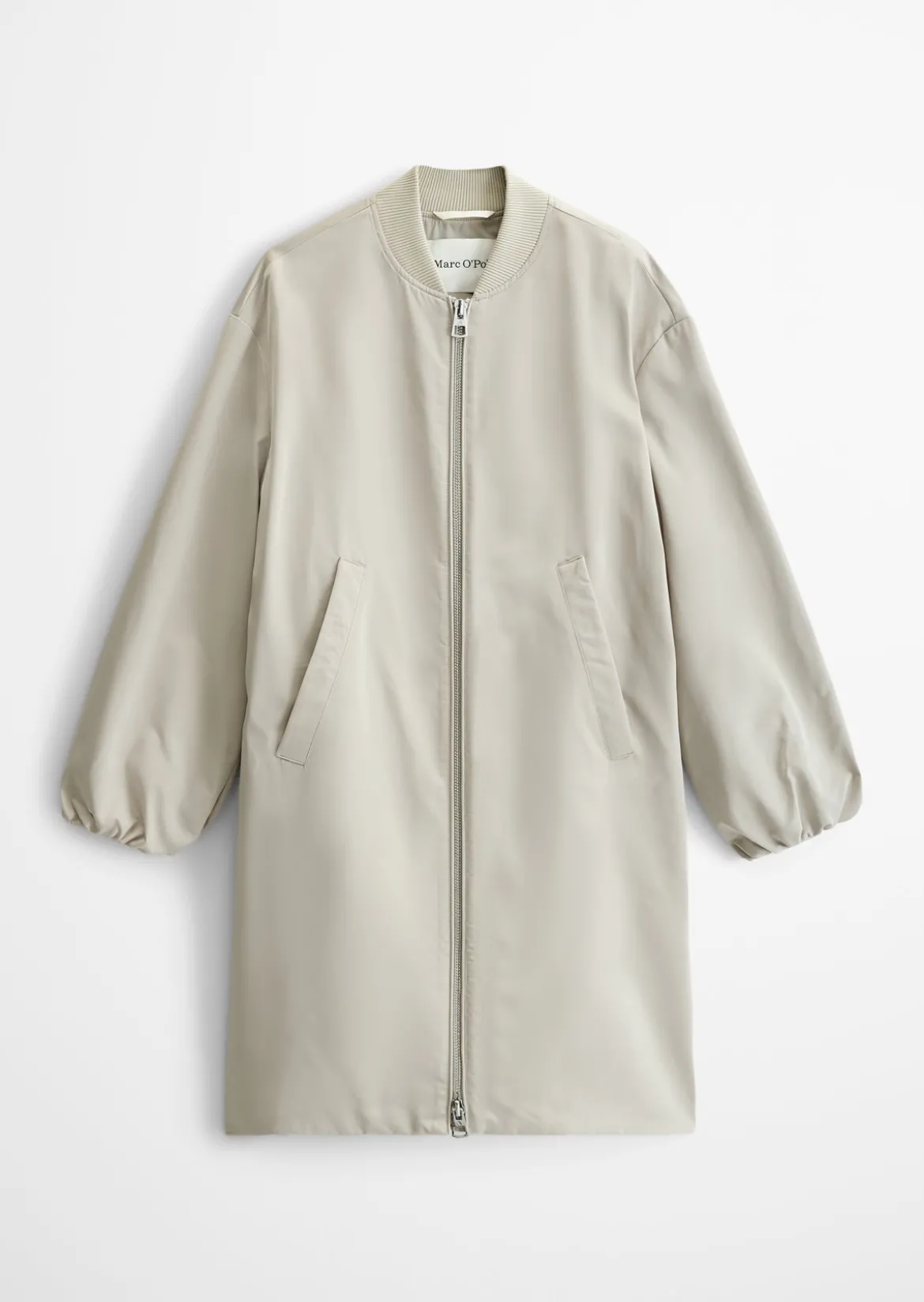 Blouson-Mantel im Aviator-Stil regular aus recyceltem Polyester-Twill