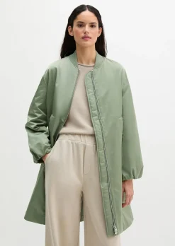 Blouson-Mantel im Aviator-Stil regular aus recyceltem Polyester-Twill