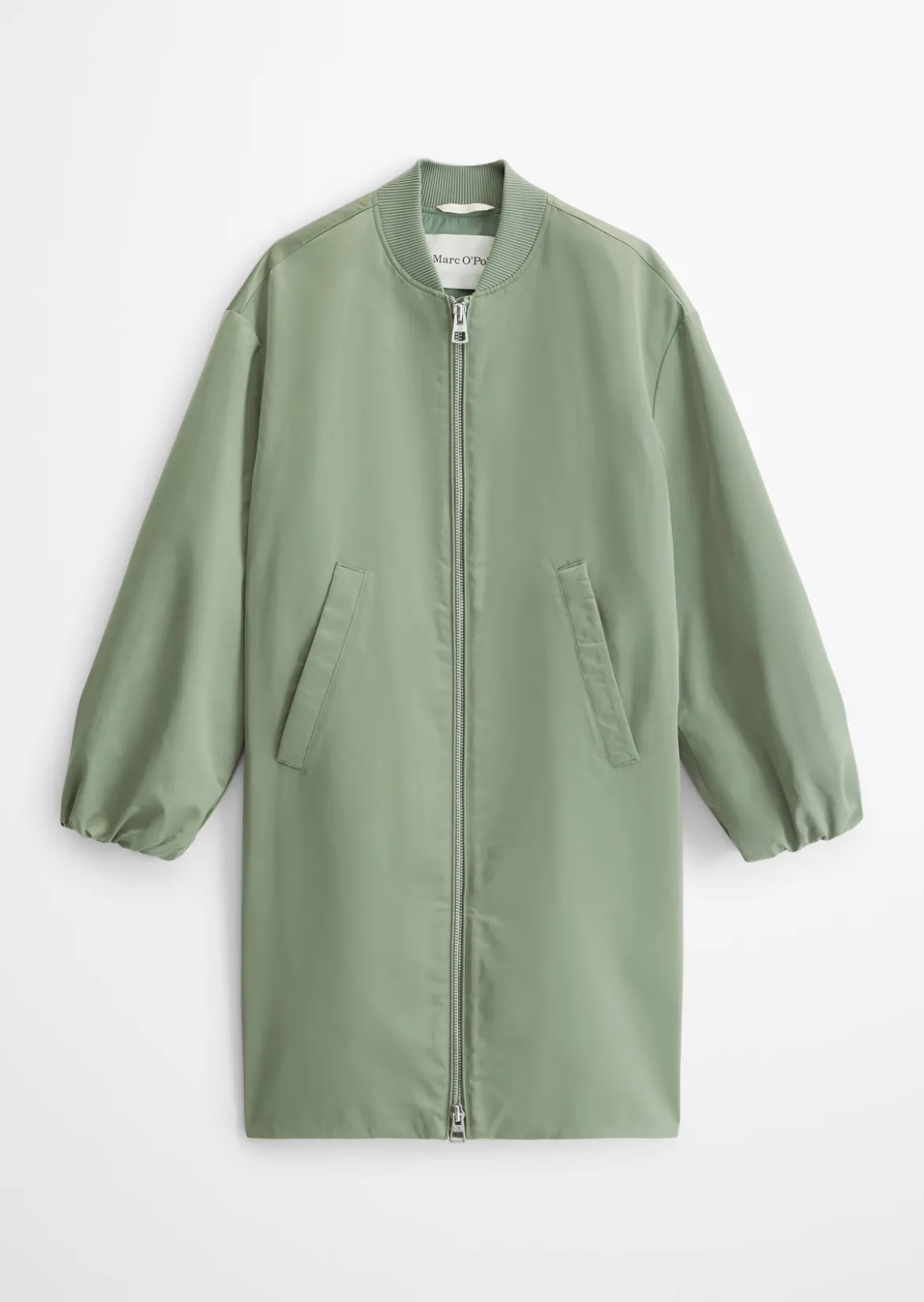 Blouson-Mantel im Aviator-Stil regular aus recyceltem Polyester-Twill