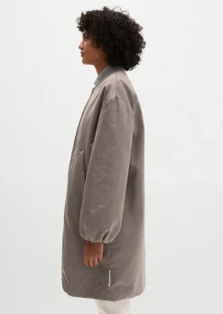 Blouson-Mantel im Aviator-Stil regular aus recyceltem Polyester-Twill