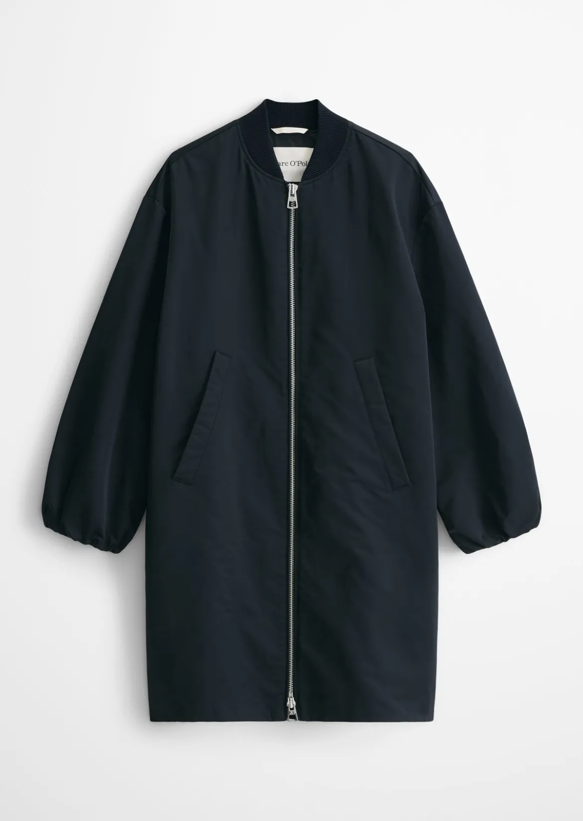 Blouson-Mantel im Aviator-Stil regular aus recyceltem Polyester-Twill