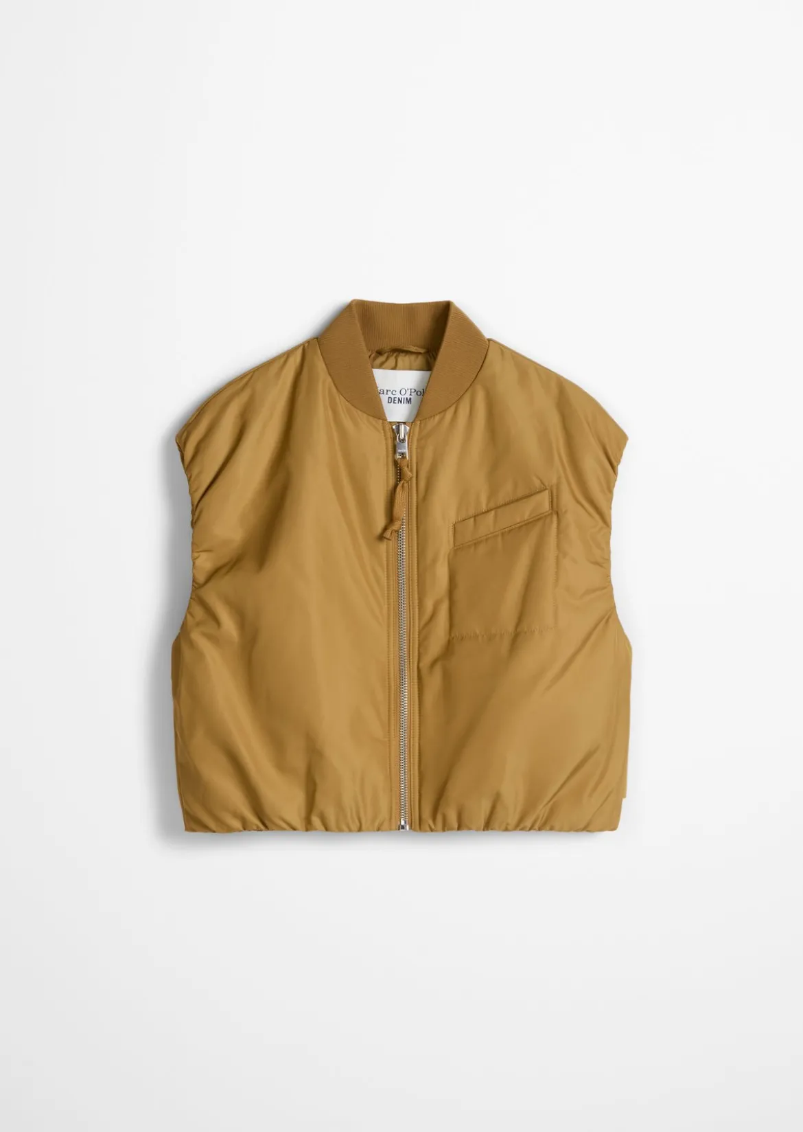 Blouson-Weste im Aviator-Stil relaxed cropped aus recyceltem Polyester