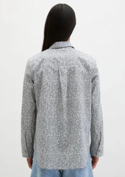 Bluse A-Shape aus Papertouch-Popeline