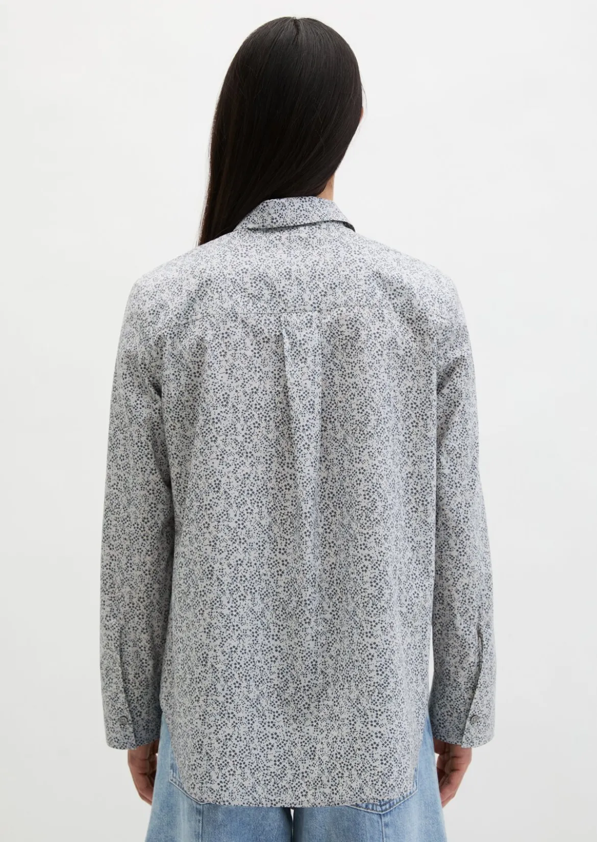 Bluse A-Shape aus Papertouch-Popeline
