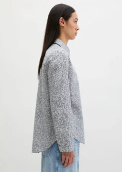 Bluse A-Shape aus Papertouch-Popeline