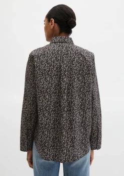 Bluse A-Shape aus Papertouch-Popeline