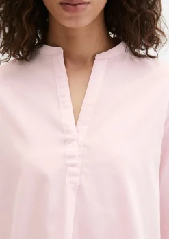 Bluse loose aus Baumwoll-Satin