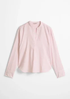 Bluse loose aus Baumwoll-Satin