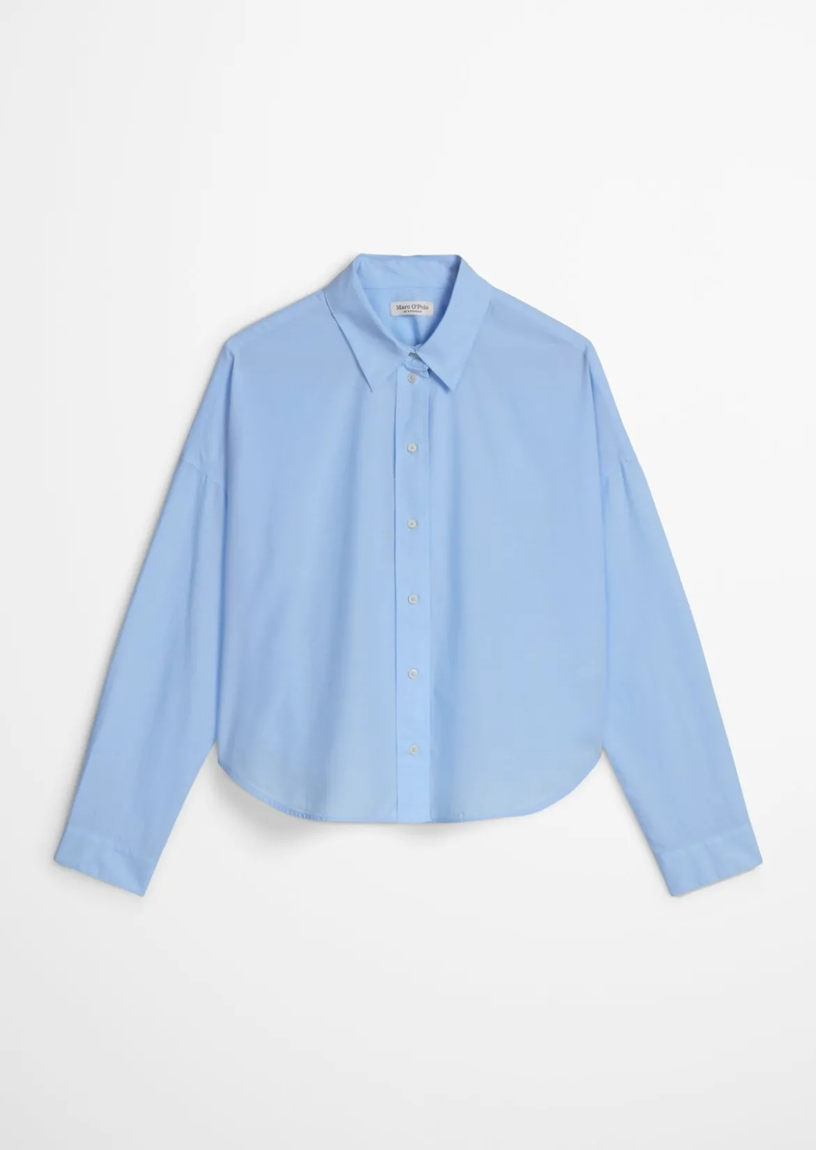 Bluse regular aus Baumwoll-Chambray
