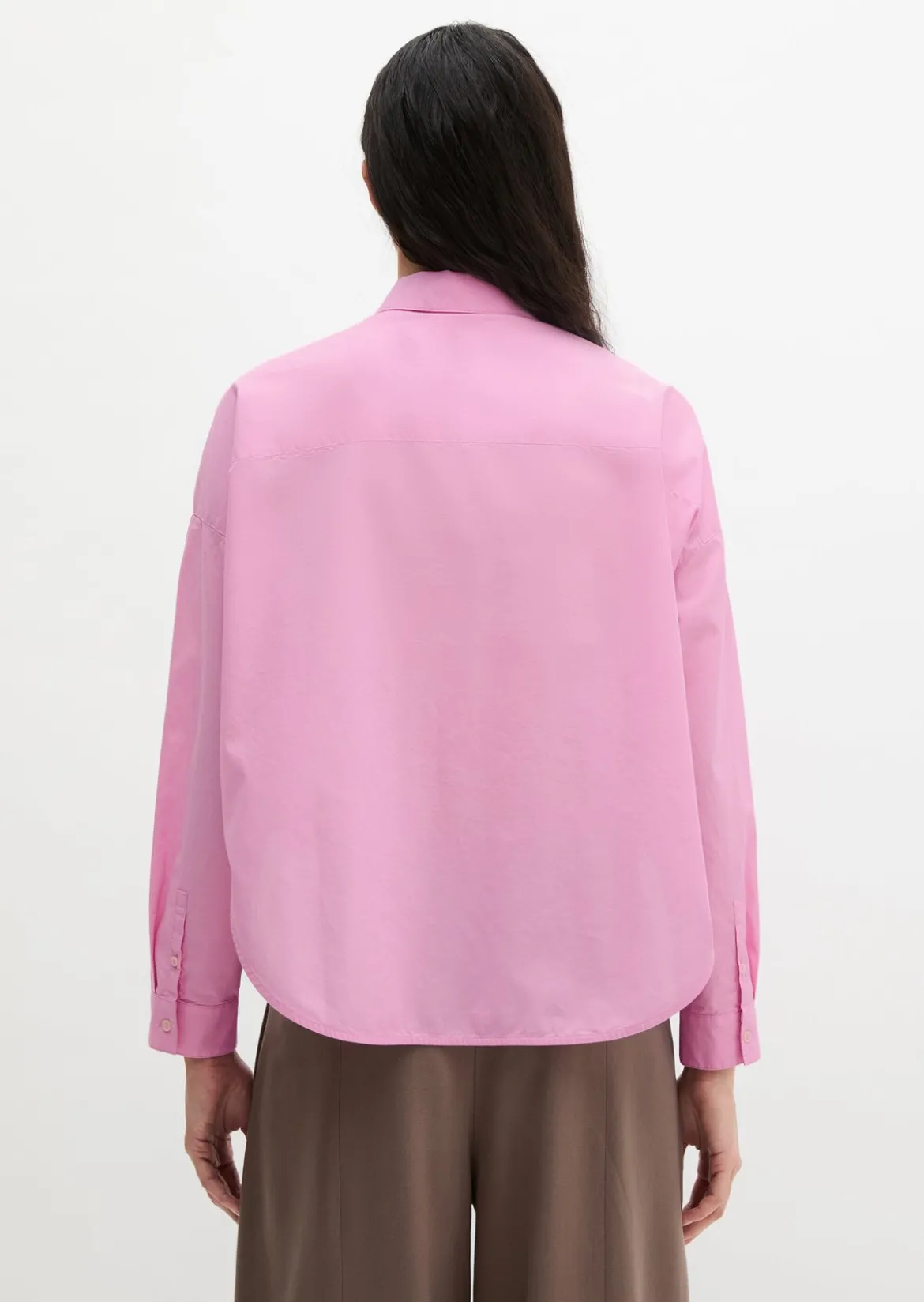 Bluse regular aus Baumwoll-Chambray
