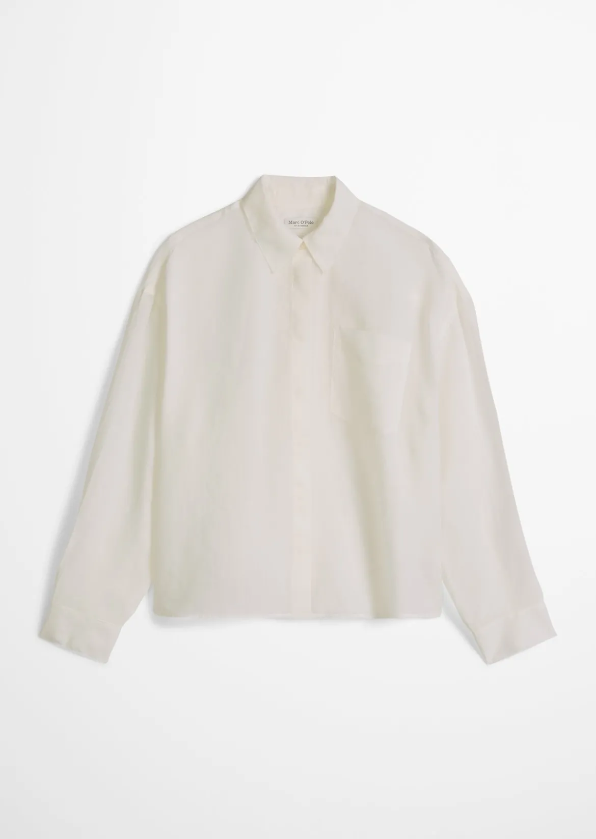 Bluse regular aus weicher Ramiefaser