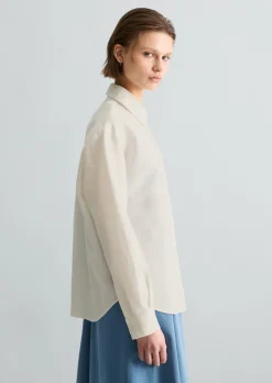 Bluse relaxed aus Leinen-Baumwolle-Mix