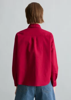 Bluse relaxed aus Leinen-Baumwolle-Mix