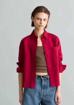 Bluse relaxed aus Leinen-Baumwolle-Mix