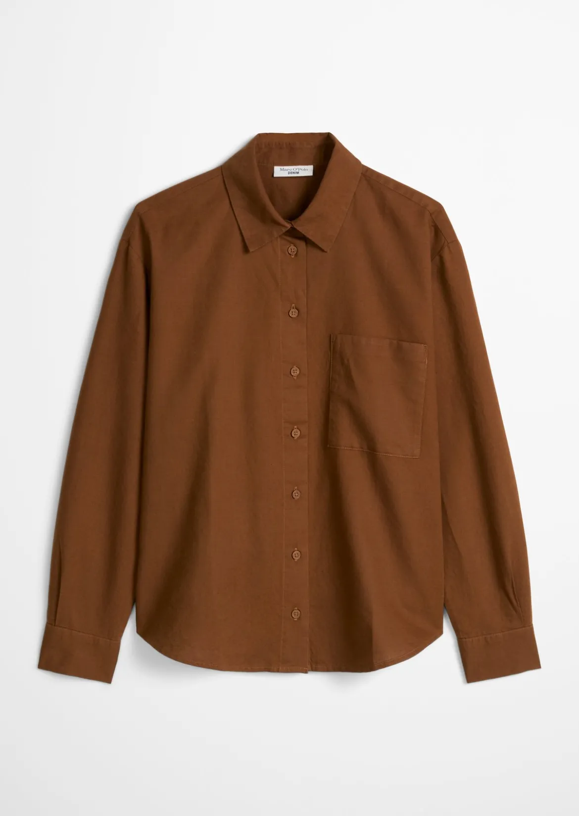 Bluse relaxed aus Leinen-Baumwolle-Mix