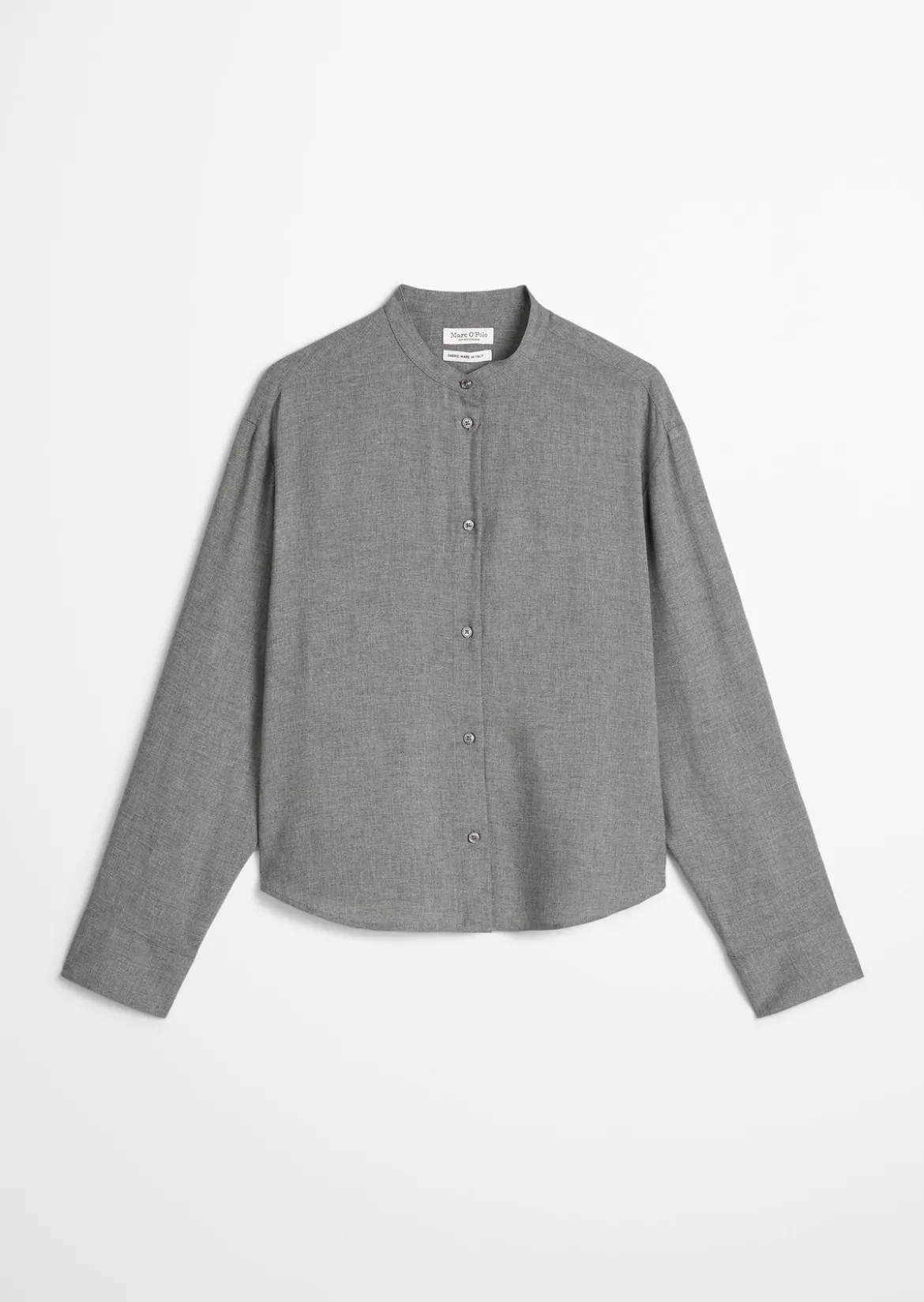 Bluse relaxed cropped aus Viskose-Twill