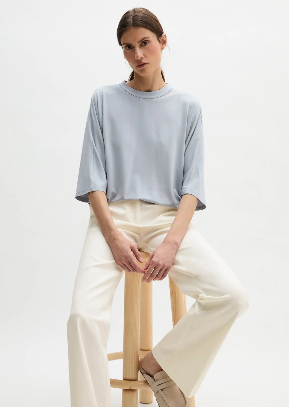 Blusen-Shirt loose aus LENZING™ ECOVERO™