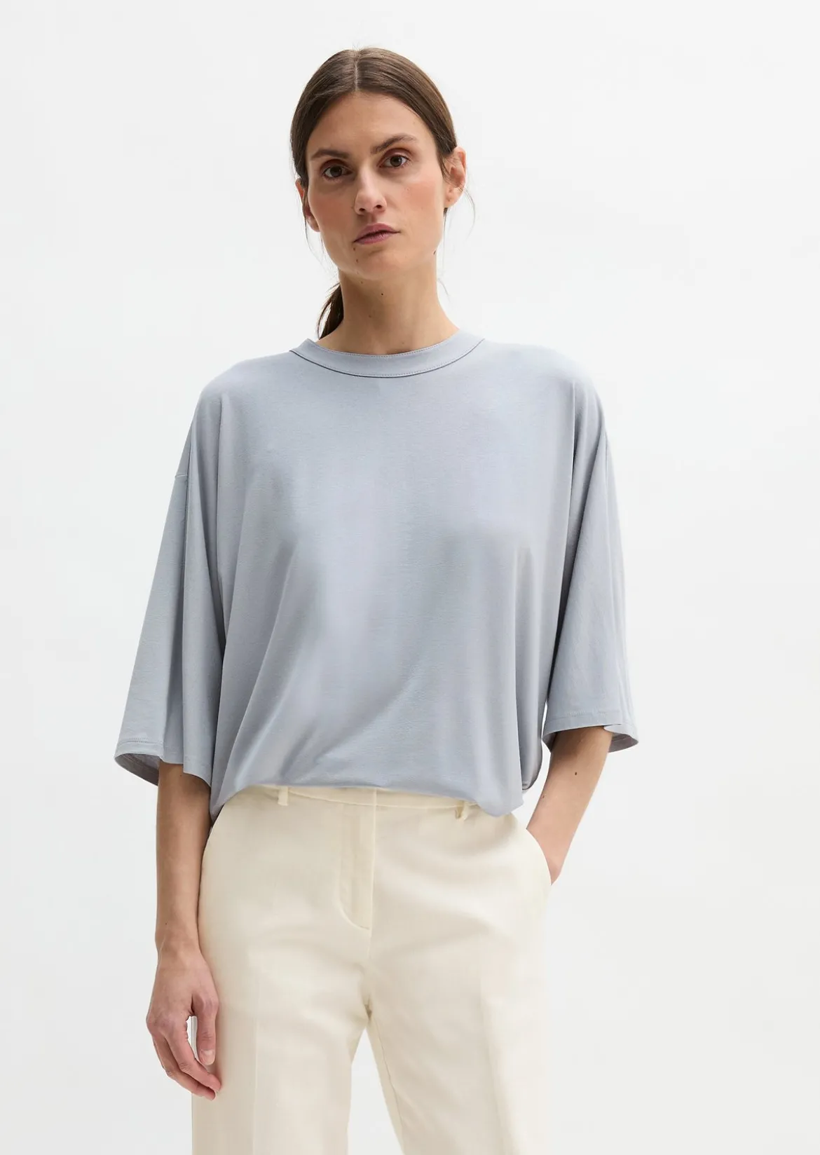 Blusen-Shirt loose aus LENZING™ ECOVERO™