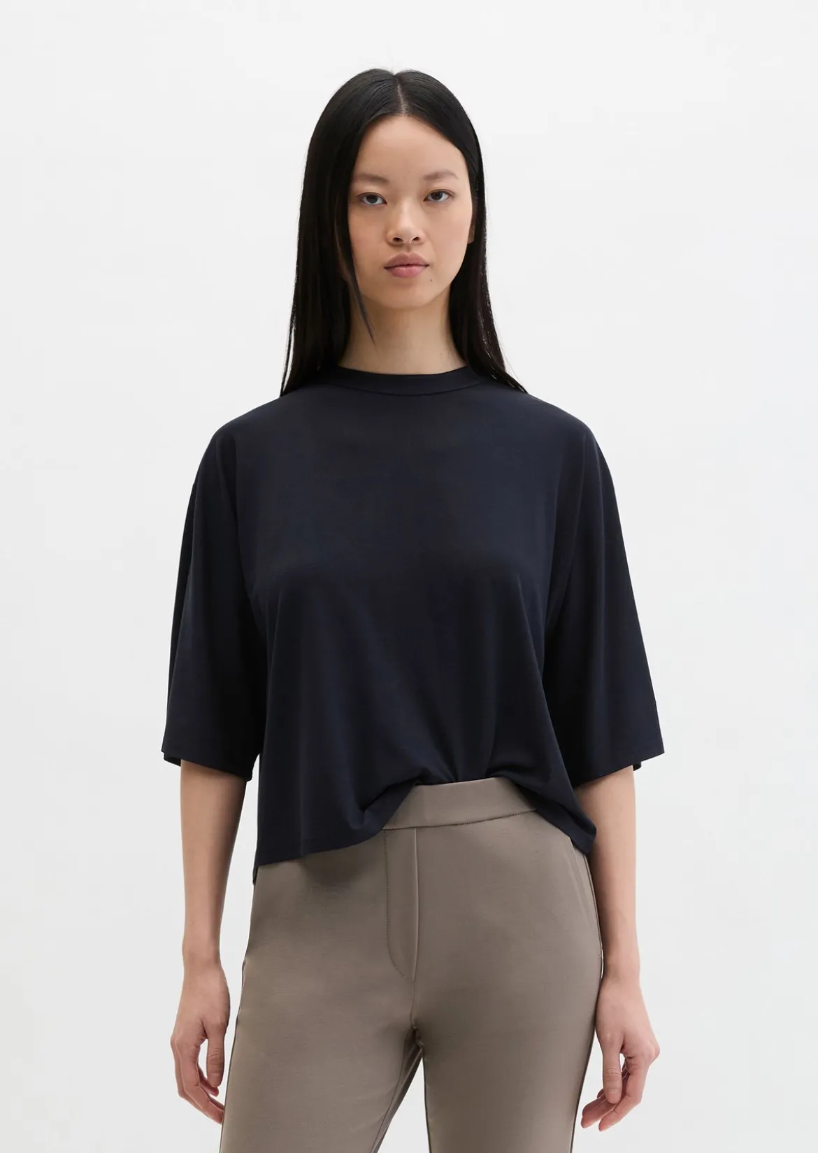 Blusen-Shirt loose aus LENZING™ ECOVERO™