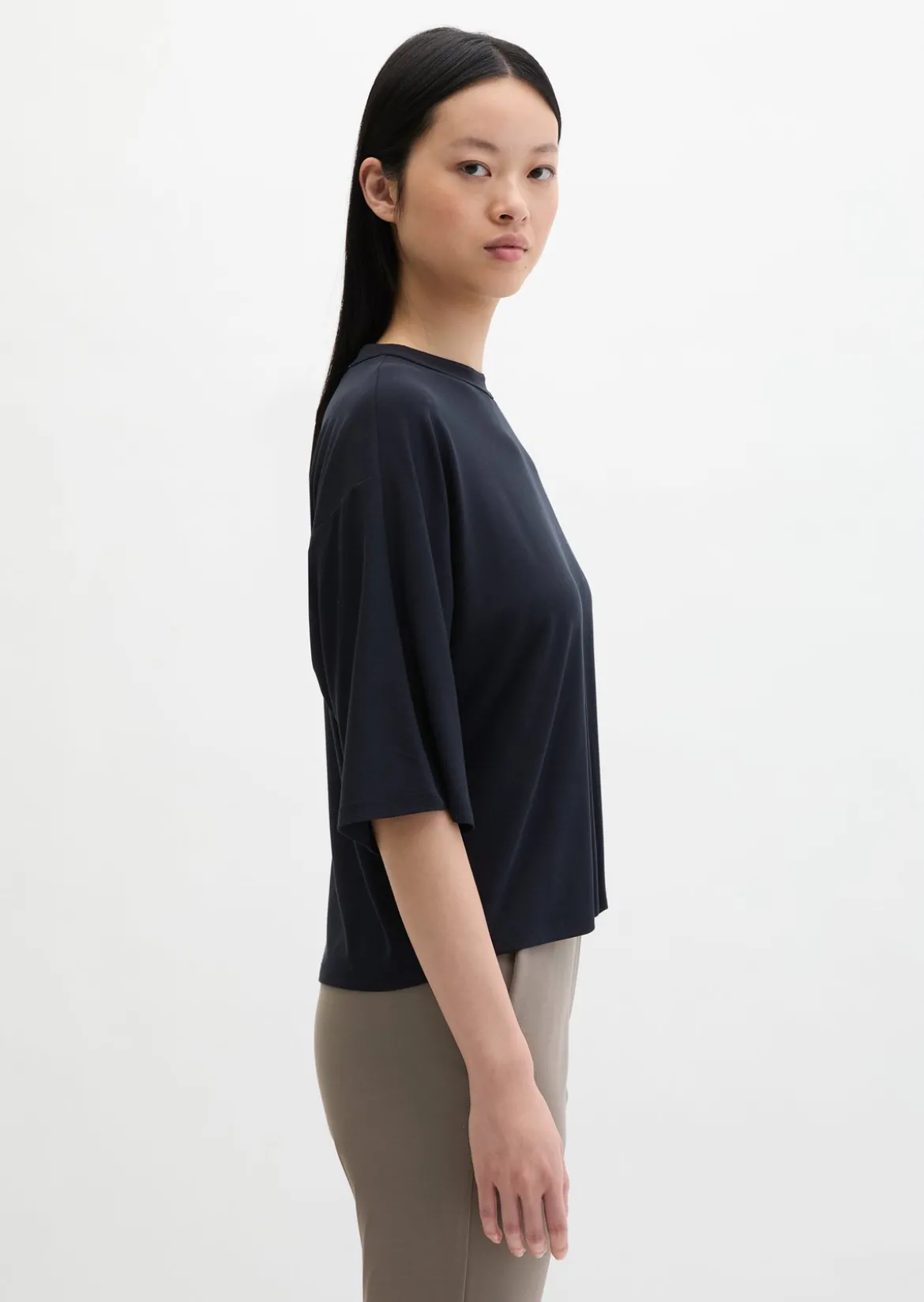 Blusen-Shirt loose aus LENZING™ ECOVERO™
