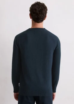 Bouclé-Pullover regular aus Bio-Baumwoll-Mix