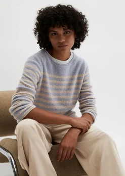 Bouclé-Pullover regular aus Organic Cotton-Mix
