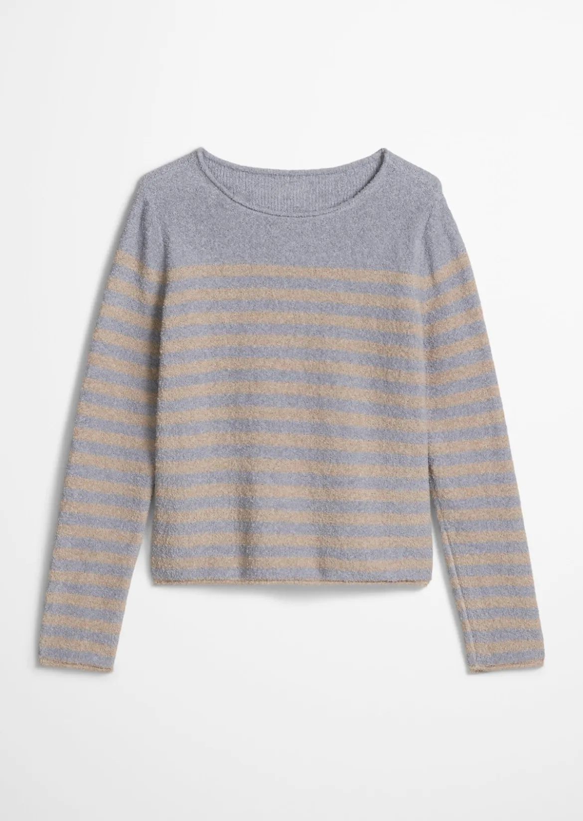 Bouclé-Pullover regular aus Organic Cotton-Mix