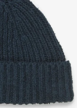 Bouclé-Strickmütze aus Bio-Baumwoll-Mix