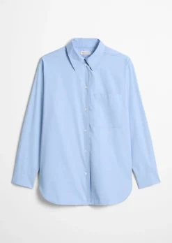 Boyfriend Bluse aus Baumwoll-Premium-Popeline