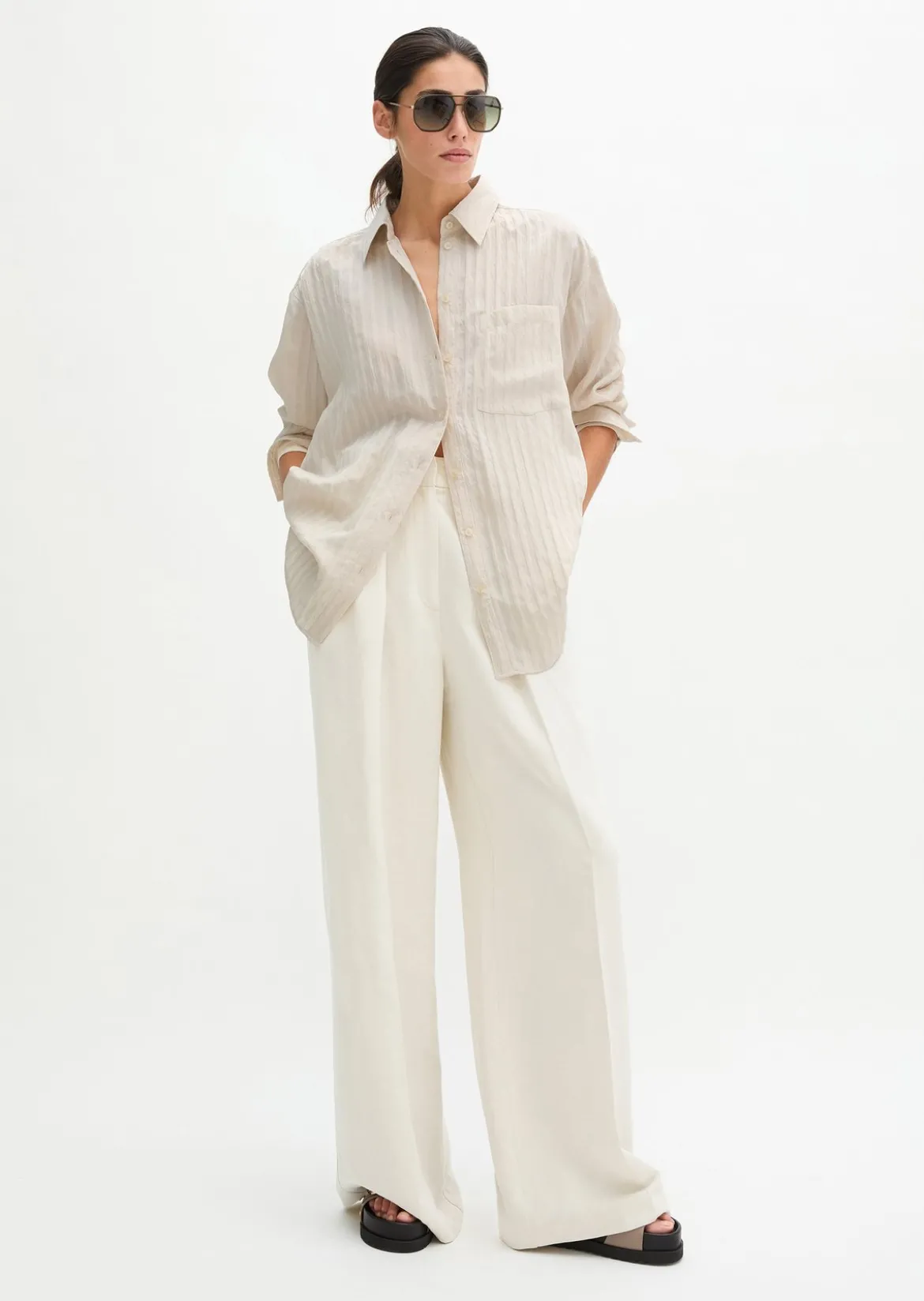 Boyfriend-Bluse loose aus TENCEL™ Modal