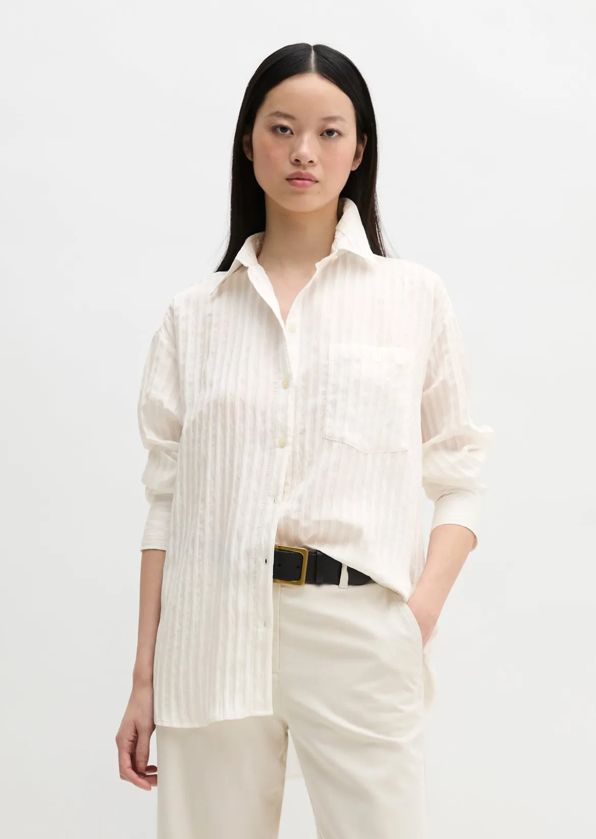 Boyfriend-Bluse loose aus TENCEL™ Modal