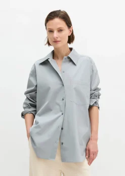 Boyfriend-Bluse relaxed aus Premium Baumwoll-Popeline