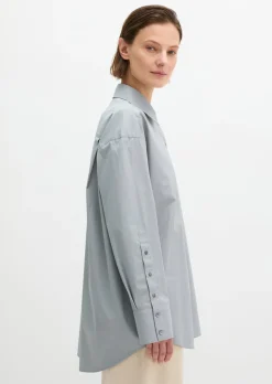 Boyfriend-Bluse relaxed aus Premium Baumwoll-Popeline