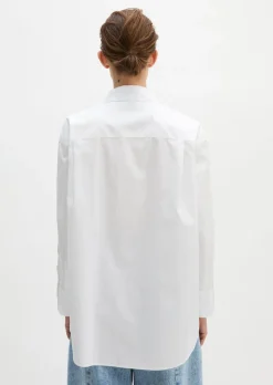 Boyfriend-Bluse relaxed aus Premium Baumwoll-Popeline