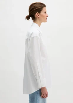 Boyfriend-Bluse relaxed aus Premium Baumwoll-Popeline