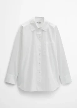 Boyfriend-Bluse relaxed aus Premium Baumwoll-Popeline
