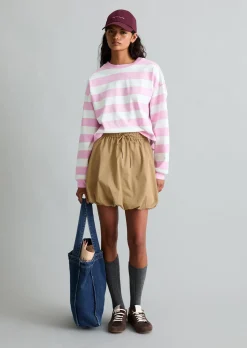 Bubble-Skirt A-Shape aus Organic-Cotton-Mix-Stretch